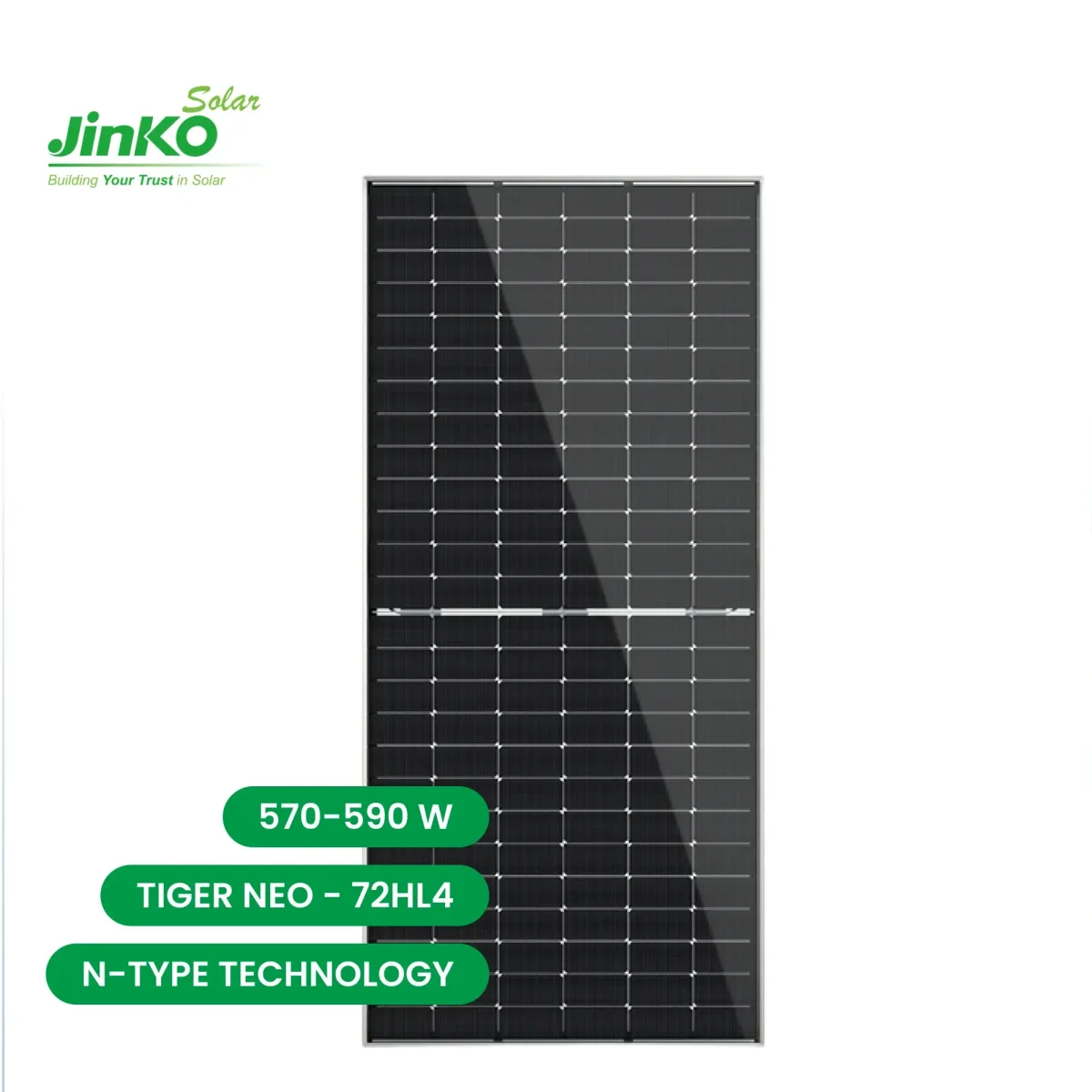 Panneau solaire Jinko Solar 590 Watt Tiger Neo N-Type