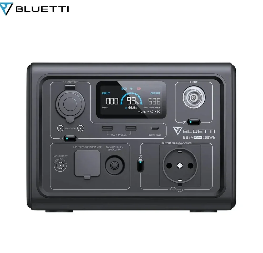 Bluetti EB3A 600 W - Stations électriques