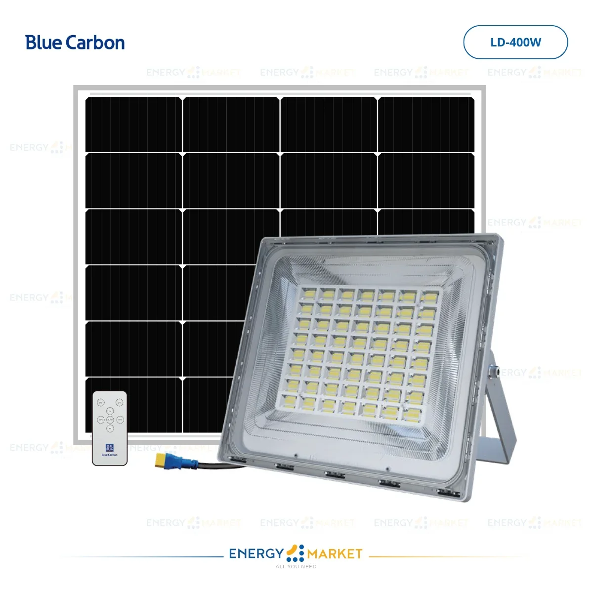 4 Projecteurs solaire Blue Carbon - LD 400w