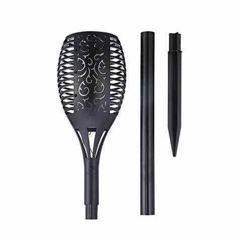 Lampe solaire en forme de flamme