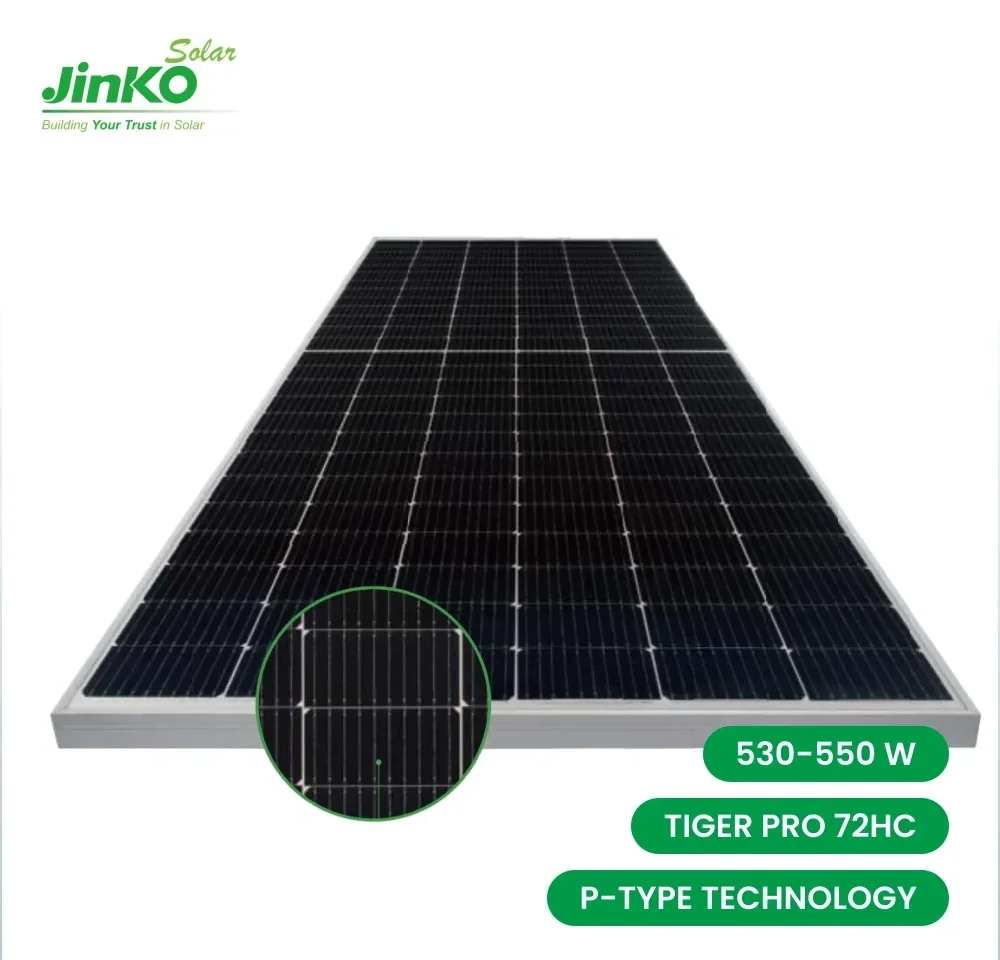 Panneau solaire JINKO Solar 550 Watt Tiger PRO 72HC P-Type